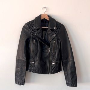 All Saints Cargo Biker Black/Grey UK 8/ US 4